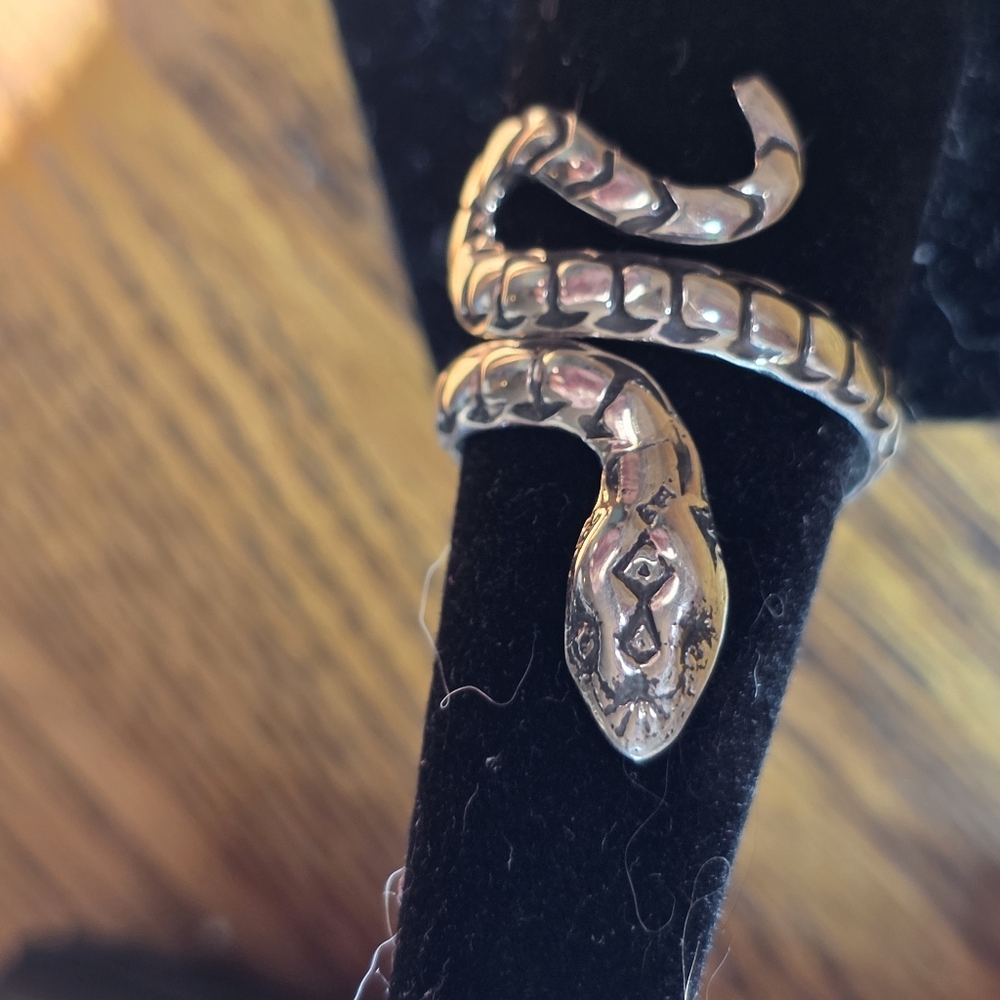 Sterling Silver Snake Ring